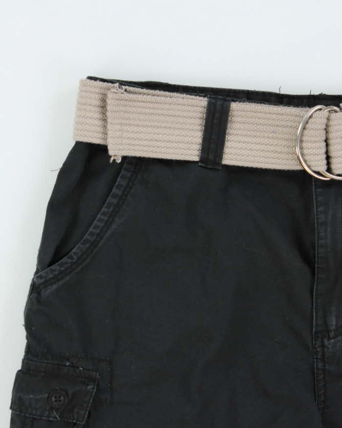 Vintage Y2K 00s Airwalk Canvas Relaxed Fit Belted Cargo Shorts - W30