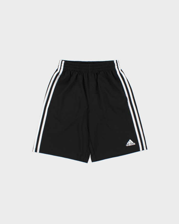 Vintage Adidas Silver 3-Stripe Relaxed Fit Pocket Sport Shorts - S