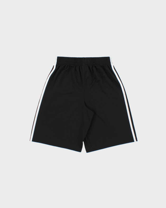 Vintage Adidas Silver 3-Stripe Relaxed Fit Pocket Sport Shorts - S