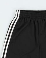 Vintage Adidas Silver 3-Stripe Relaxed Fit Pocket Sport Shorts - S