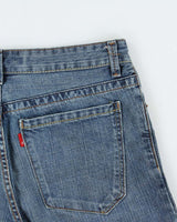 Vintage Y2K 00s Levi's 'Husky' Relaxed Fit Knee Length Denim Jean Shorts - W33