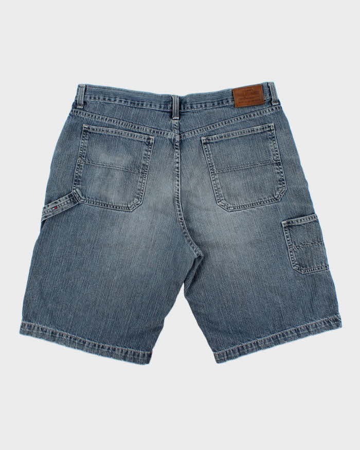 Vintage Y2K 00s Tommy Hilfiger Relaxed Fit Baggy Denim Carpenter Shorts - W36