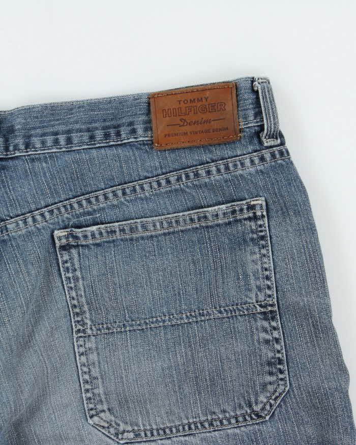 Vintage Y2K 00s Tommy Hilfiger Relaxed Fit Baggy Denim Carpenter Shorts - W36