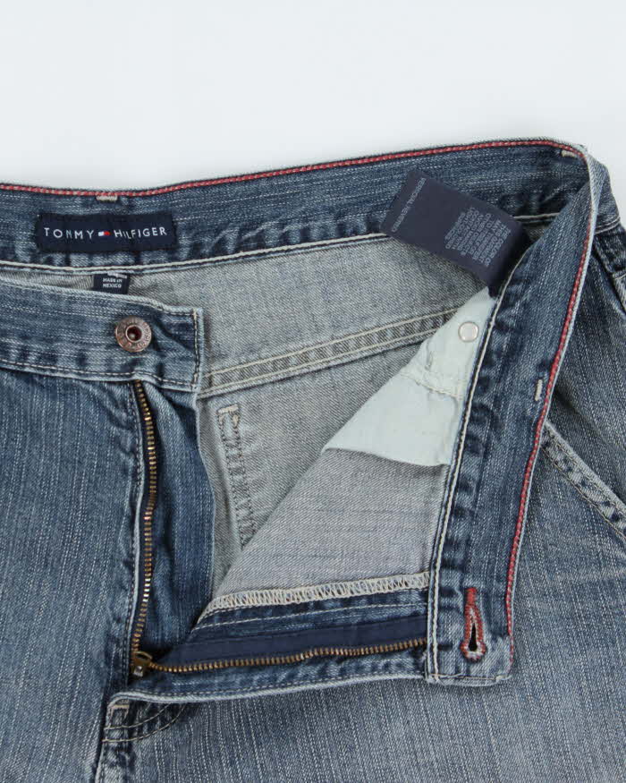 Vintage Y2K 00s Tommy Hilfiger Relaxed Fit Baggy Denim Carpenter Shorts - W36