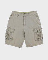 Vintage Y2K 00s The North Face A5 Series Khaki Canvas Relaxed Fit Baggy Technical Cargo Shorts - W36