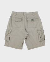 Vintage Y2K 00s The North Face A5 Series Khaki Canvas Relaxed Fit Baggy Technical Cargo Shorts - W36