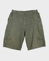 Vintage Y2K 00s Airwalk Khaki Canvas Relaxed Fit Baggy Skater Cargo Shorts - W36
