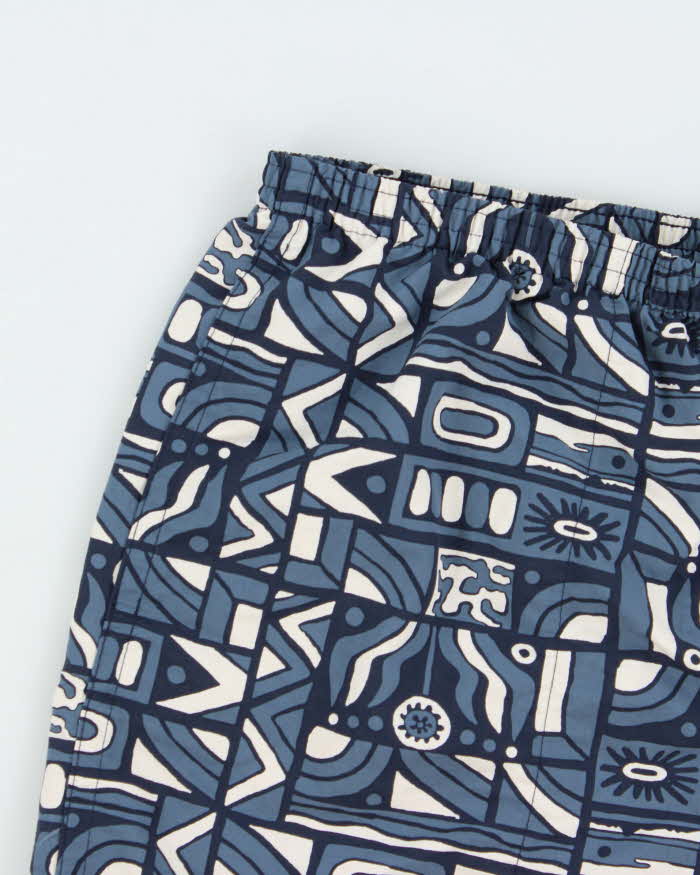 Vintage Patagonia 'Netplus Shells Baggies' 7 Inch Aztec Patterned Relaxed Fit Shorts - L