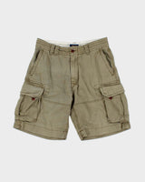 Vintage Polo Ralph Lauren Khaki Relaxed Fit Classic Chino Cargo Shorts - W33