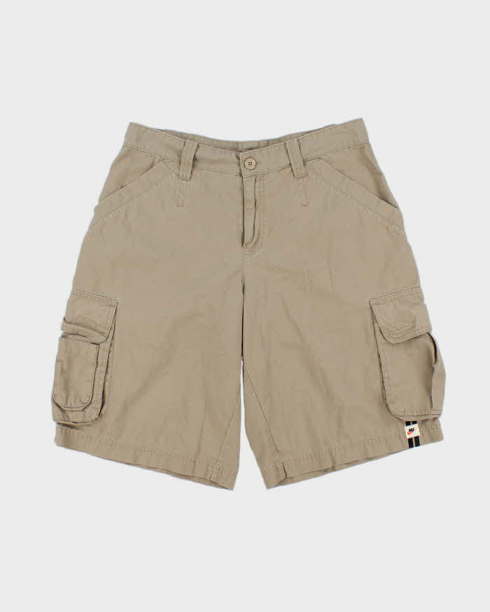 Vintage Y2K 00s Nike Khaki Canvas Relaxed Fit Baggy Cargo Skater Shorts - W34
