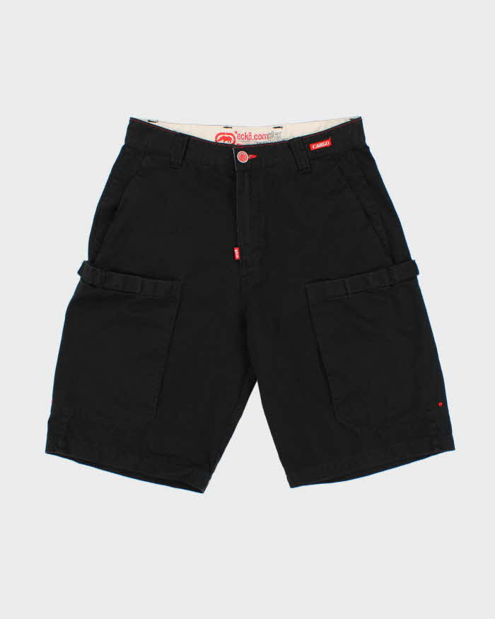Vintage Y2K 00s Ecko UNTLD Plex Denim Foundry Baggy Relaxed Fit Cargo Shorts - W32