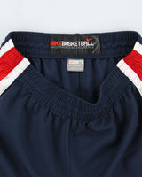 Vintage Y2K 00s Nike Heavyweight Satin Taped Wide Leg Loose Fit Basketball Shorts - M