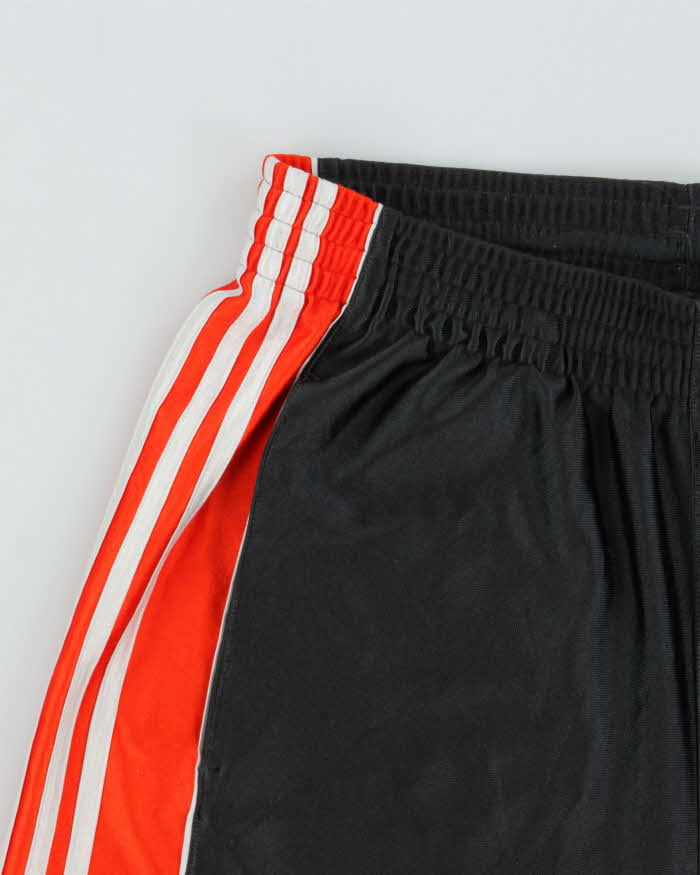 Vintage Y2K 00s Adidas Satin 3-Stripe Relaxed Fit Baggy Sports Shorts - M