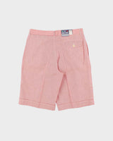 DSWT 1970s Jeans West Pin Stripe Cotton Bermuda Shorts - W31