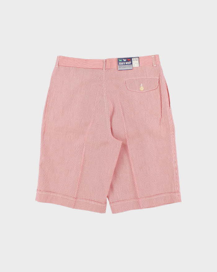 DSWT 1970s Jeans West Pin Stripe Cotton Bermuda Shorts - W31