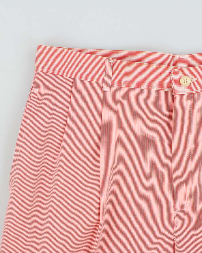 DSWT 1970s Jeans West Pin Stripe Cotton Bermuda Shorts - W31