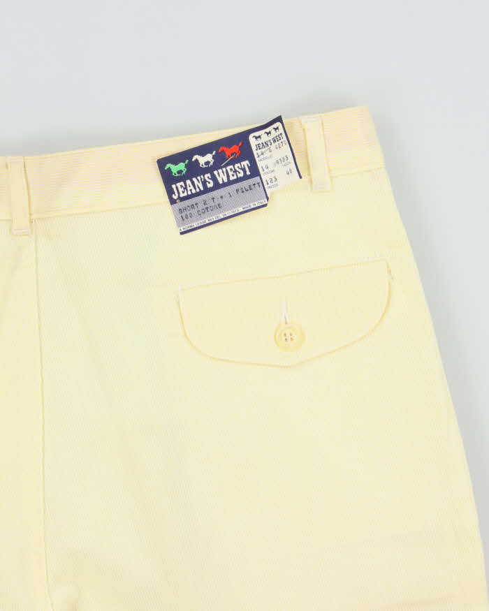 DSWT 1970s Jeans West Pin Stripe Cotton Bermuda Shorts - W31
