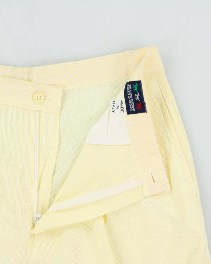 DSWT 1970s Jeans West Pin Stripe Cotton Bermuda Shorts - W31