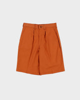 DSWT Vintage 1970s Wrangler Tan Pleated Cotton Bermuda Shorts - W27