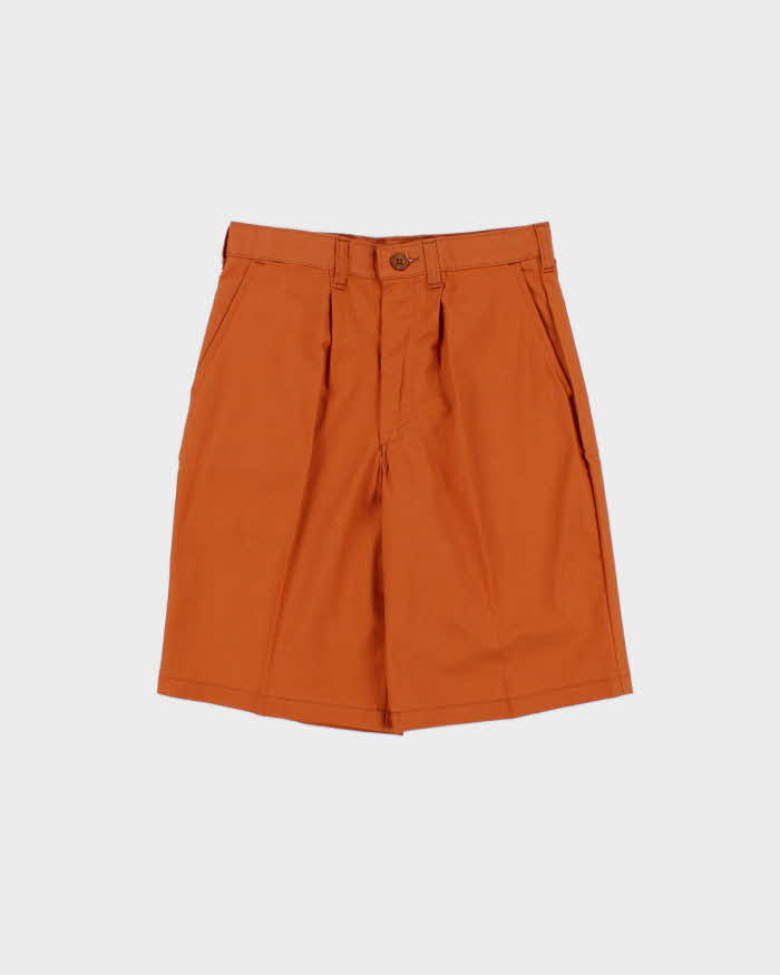 DSWT Vintage 1970s Wrangler Tan Pleated Cotton Bermuda Shorts - W27