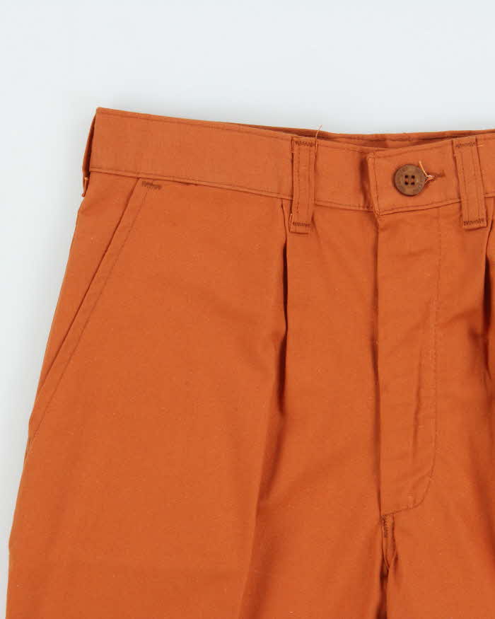 DSWT Vintage 1970s Wrangler Tan Pleated Cotton Bermuda Shorts - W27