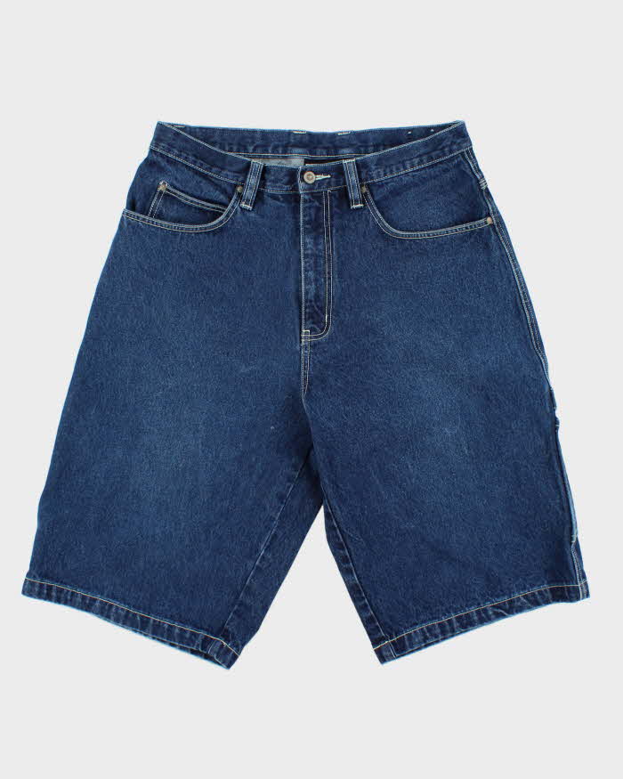 Vintage Y2K 00s Rocawear Contrast Stitch Loose Fit Wide Leg Denim Carpenter Shorts - W34