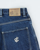 Vintage Y2K 00s Rocawear Contrast Stitch Loose Fit Wide Leg Denim Carpenter Shorts - W34
