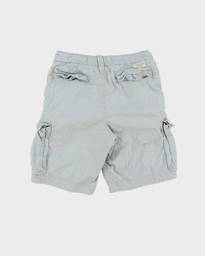 Vintage Y2K 00s Abercrombie & Fitch Heavyweight Striped Loose Fit Classic Cargo Shorts - W30