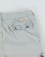 Vintage Y2K 00s Abercrombie &amp; Fitch Heavyweight Striped Loose Fit Classic Cargo Shorts - W30
