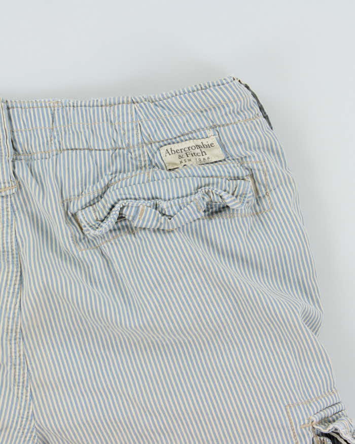 Vintage Y2K 00s Abercrombie & Fitch Heavyweight Striped Loose Fit Classic Cargo Shorts - W30