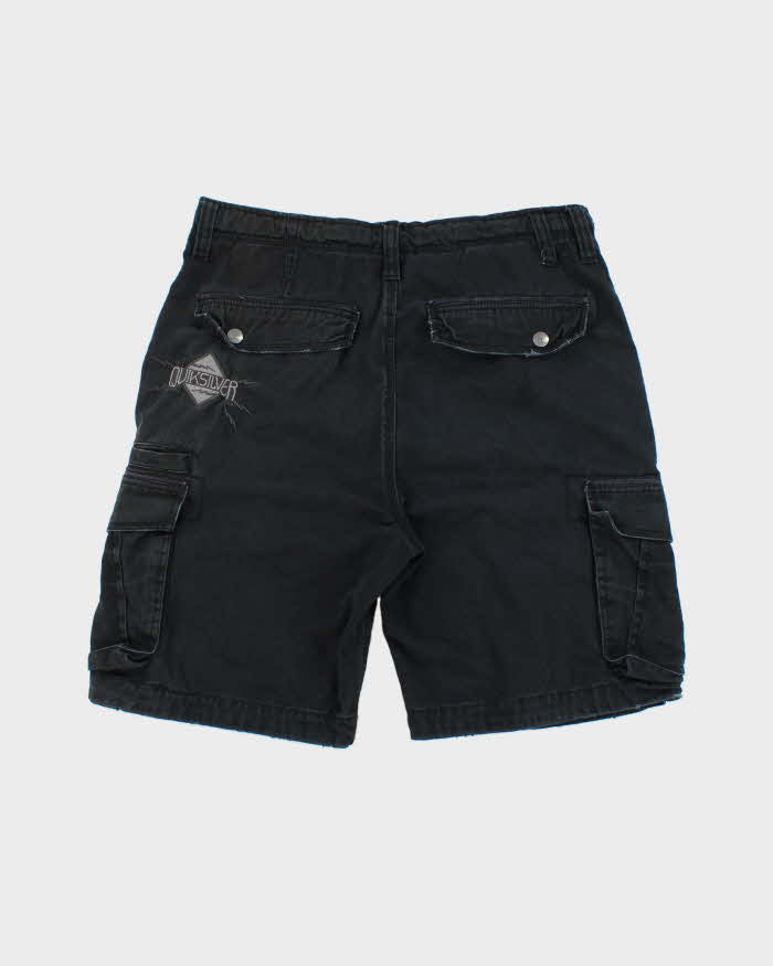 Vintage Y2K 00s Quiksilver Heavyweight Embroidered Relaxed Fit Cargo Shorts - W34