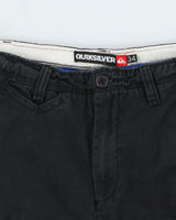 Vintage Y2K 00s Quiksilver Heavyweight Embroidered Relaxed Fit Cargo Shorts - W34
