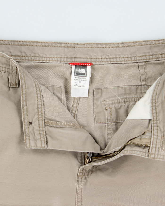 Vintage Y2K 00s The North Face Khaki Relaxed Fit Cargo Shorts - W34