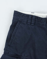 Vintage Polo Ralph Lauren Navy Heavyweight Relaxed Fit Classic Chino Cargo Shorts - W35