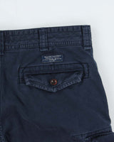Vintage Polo Ralph Lauren Navy Heavyweight Relaxed Fit Classic Chino Cargo Shorts - W35
