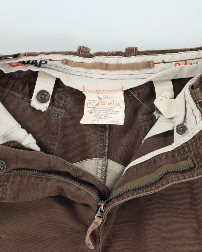 Vintage Y2K 00s GAP Heavyweight Adjustable Relaxed Fit Cargo Shorts - W34