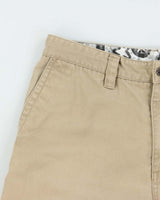 Vintage Y2K 00s Quiksilver Desert Khaki Canvas Relaxed Fit Baggy Skater Shorts - W32