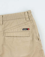 Vintage Y2K 00s Quiksilver Desert Khaki Canvas Relaxed Fit Baggy Skater Shorts - W32