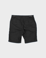 Vintage Burberry Brit Black Adjustable Straight Leg Chino Shorts - W32