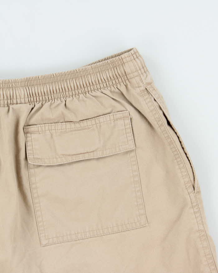 Vintage 1990s Polo Ralph Lauren Khaki Cotton Loose Fit Casual Shorts - W32