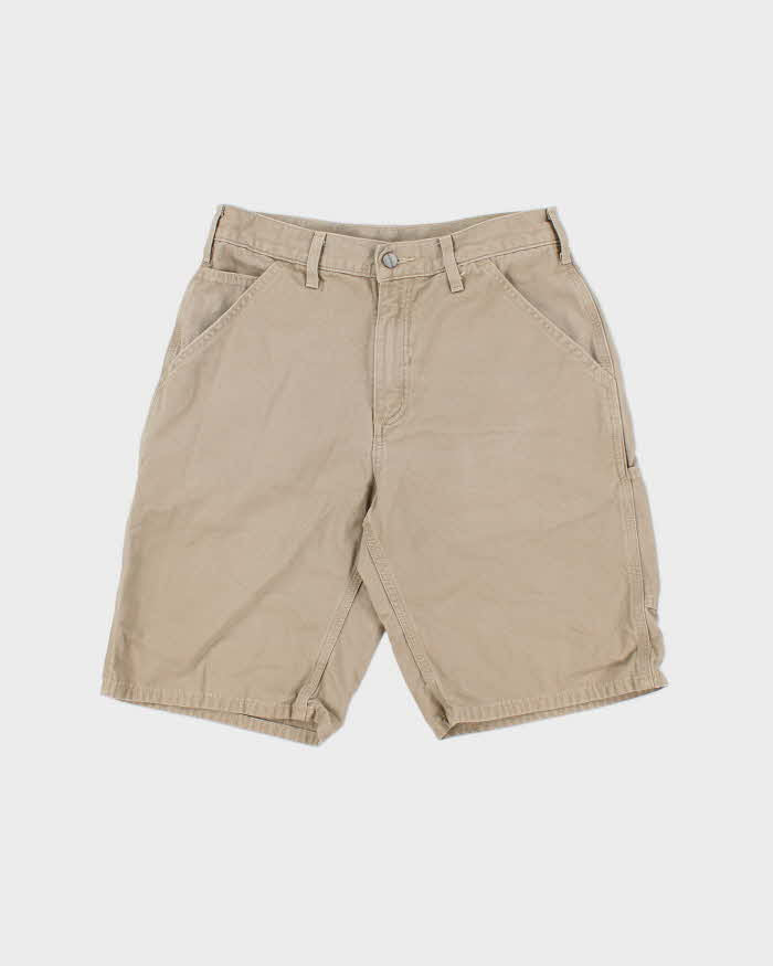 Vintage Carhartt Golden Khaki Duck Canvas Loose Fit Carpenter Shorts - W30