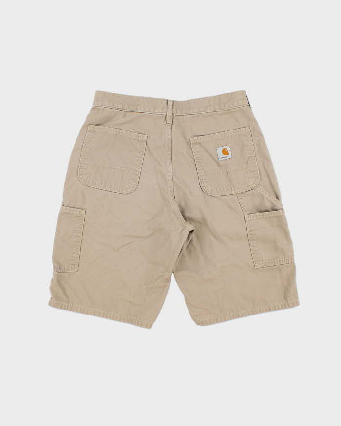 Vintage Carhartt Golden Khaki Duck Canvas Loose Fit Carpenter Shorts - W30