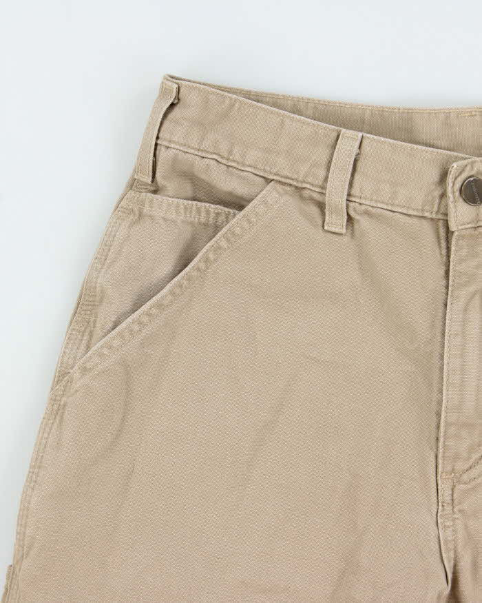 Vintage Carhartt Golden Khaki Duck Canvas Loose Fit Carpenter Shorts - W30