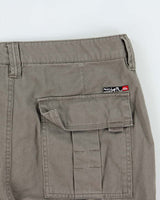Vintage Y2K 00s Quiksilver Heavyweight Khaki Relaxed Fit Baggy Cargo Shorts - W33