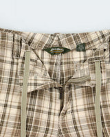 Vintage Y2K 00s Eddie Bauer Khaki Plaid Relaxed Fit Cargo Shorts - W35