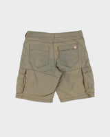 Vintage The North Face Faded Khaki Canvas Relaxed Fit Technical Shorts - W32