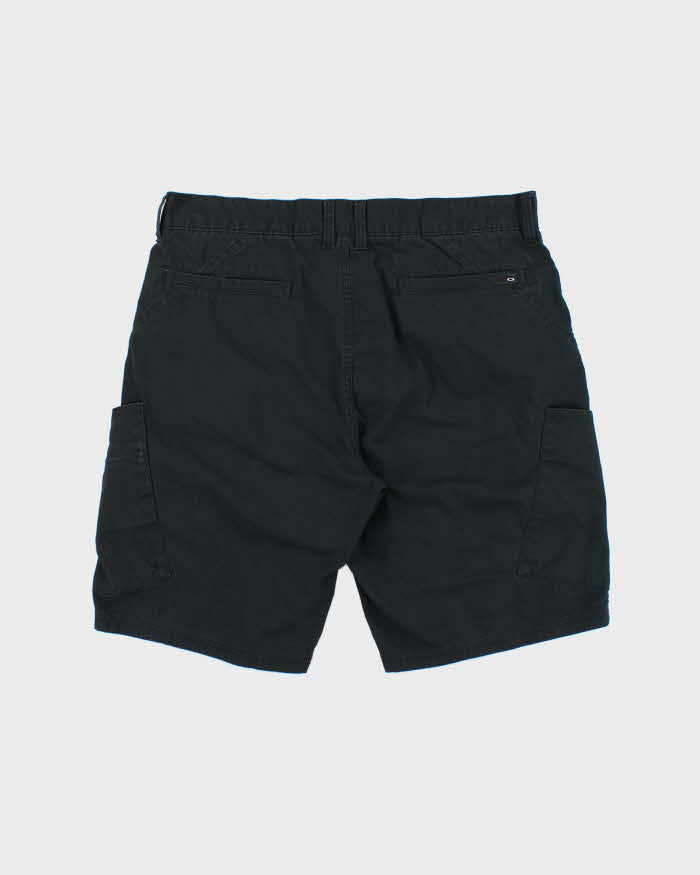 Vintage Oakley Black Canvas Relaxed Fit Technical Outdoor Shorts - W36