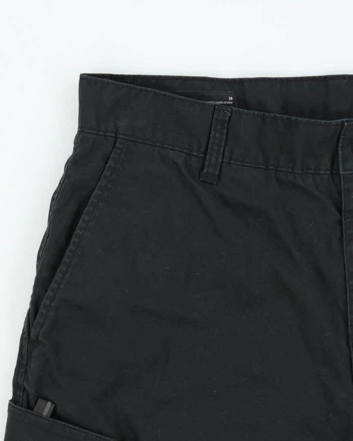 Vintage Oakley Black Canvas Relaxed Fit Technical Outdoor Shorts - W36