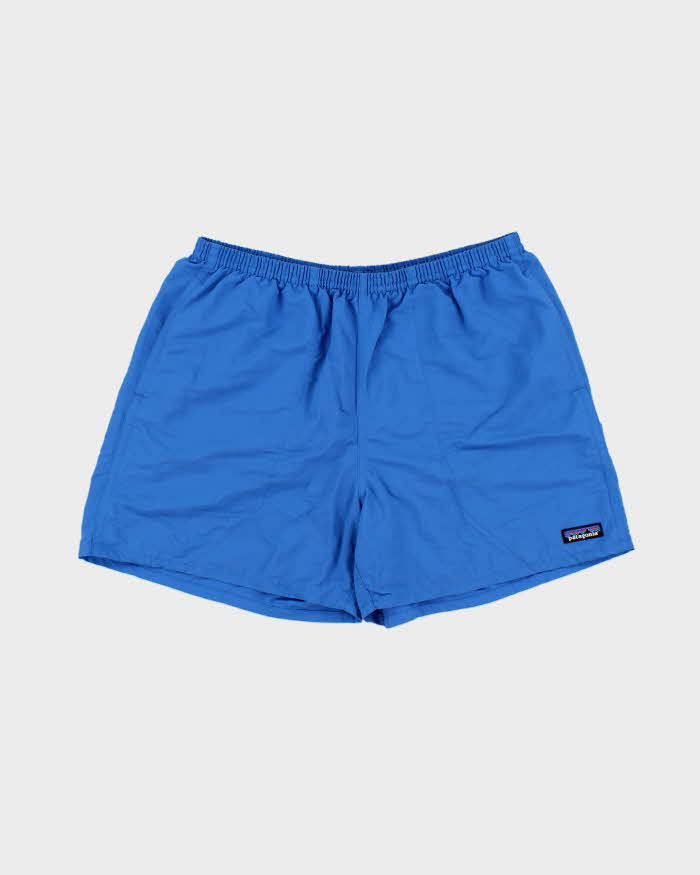 Patagonia Baggies 4" Blue Netplus Shells Hiking/Swim Shorts - L