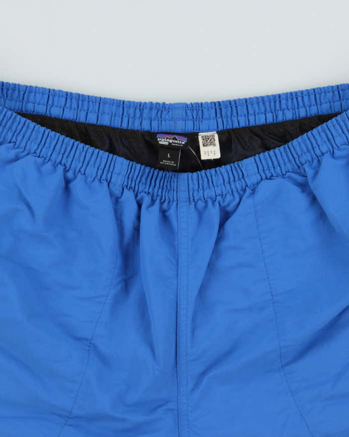 Patagonia Baggies 4" Blue Netplus Shells Hiking/Swim Shorts - L